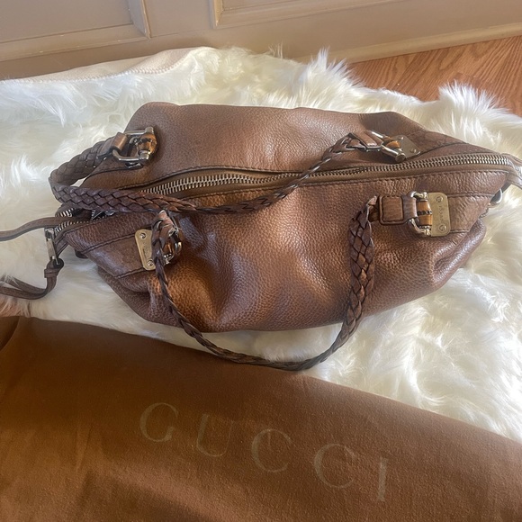 Authentic GUCCI Bamboo Bar Tote Medium - Picture 2 of 16
